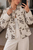 Floral Embroidered Button-Front Jacket