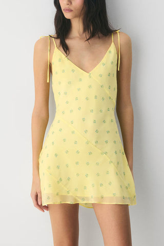 Tie Strap Wrap Mini Dress