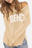 Casual Beach Knit Top