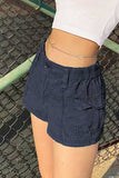 High-Waist Casual Shorts