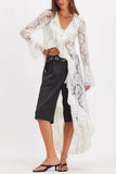 Floral Lace Long Sleeve Maxi Dress
