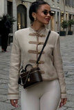 Toggle Button Cropped Shacket