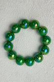 Iridescent Bead and Translucent Resin Bangle