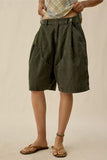 Button Detail Pocket Casual Shorts