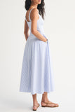 Sleeveless Flowy Midi Casual Dress