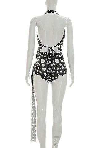 Polka Dot Halter Short Set