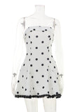 Polka Dot Strapless Fit and Flare Mini Dress