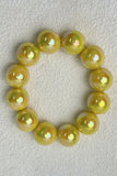 Iridescent Bead and Translucent Resin Bangle