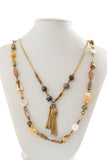 Pearl Layered Chain Necklace