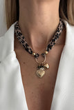 Animal Print Scarf Necklace