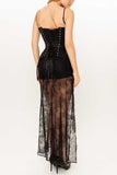 Mock Neck Sweetheart Corset Cami