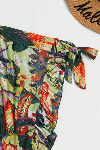 Floral Ruffle Bikini Sets