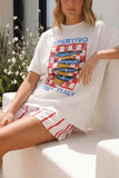 Graphic Print Crew Neck Short Sleeve T-Shirt