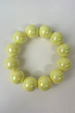 Iridescent Bead and Translucent Resin Bangle
