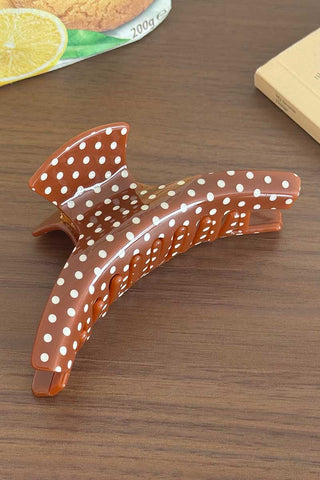 Polka Dot Acetate Hair Claw Clip