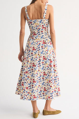 Sleeveless Floral Midi Dress