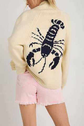 Lobster Back Knit Cardigan