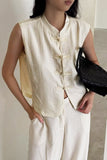 Sleeveless Knot-Detail Tank Top
