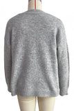 Fuzzy Star Graphic Crew Neck Sweater