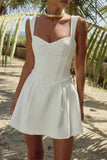 Sleeveless Sweetheart Casual Dress