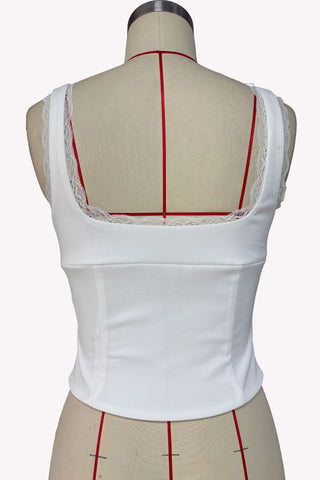 Polka Dot Open-Front Top