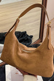 Suede Slouchy Shoulder Bag