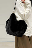 Faux Fur Slouchy Shoulder Bag