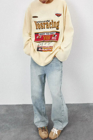 Graphic Print Crew Neck T-Shirt