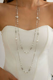 Pearl Layered Chain Necklace