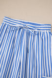 Wide-Leg Drawstring Casual Pants