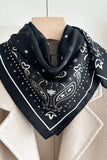 Patterned Square Neck Scarf