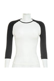 Contrast Raglan Sleeve Fitted Top