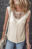 Sleeveless Textured Knit Top