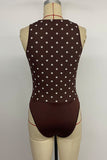 Polka Dot V-Neck Bodysuit