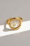 Floral Resin Statement Ring