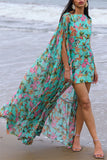 Flowing Layered Floral Dress