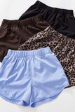 Elastic-Waist Casual Shorts