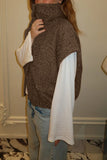 High-Collar Snap Button Fuzzy Vest