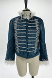 Velvet Military Braided Fringe Trim Jacket