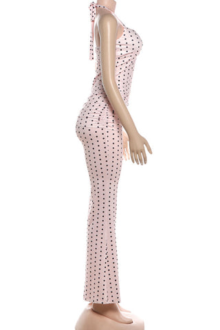 Halter Polka Dot Pants Set