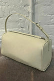 Zip-Top Textured Cylinder Shoulder Bag
