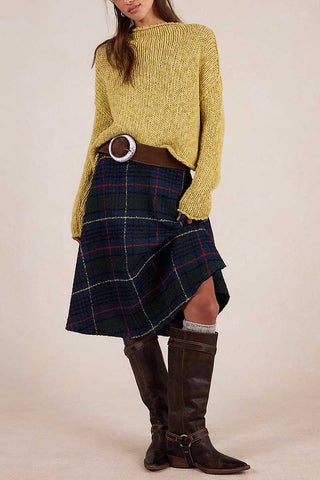 Knit Crew Neck Crop Sweater