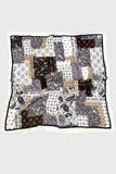 Patchwork Geometric Print Square Scarf