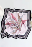 Paisley Print Satin Square Scarf