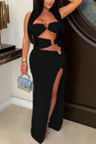 Elegant Cut-Out Evening Dress