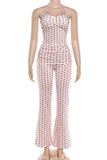 Halter Polka Dot Pants Set