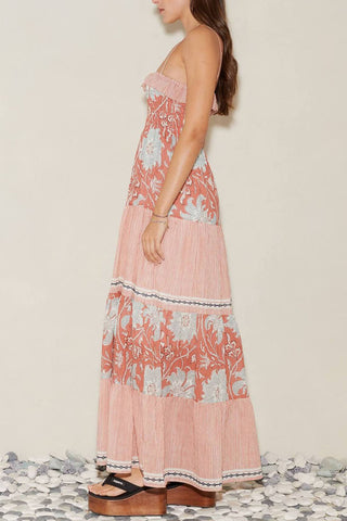 Floral Smocked Tiered Maxi Dress