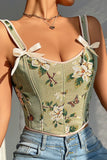 Floral Bow Strap Cami
