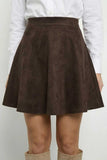 High-Waist A-Line Flare Mini Skirt