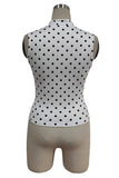 Polka Dot Halter Neck Tank Top